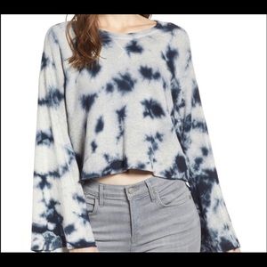 Splendid tie the crop pullover
